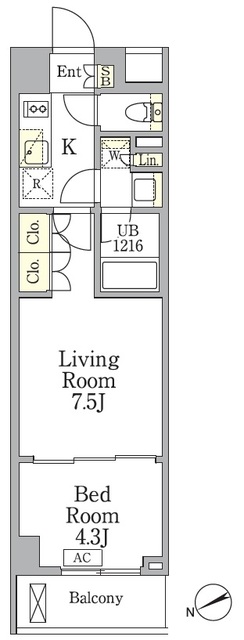 ＡＩＦＬＡＴ馬込の間取図