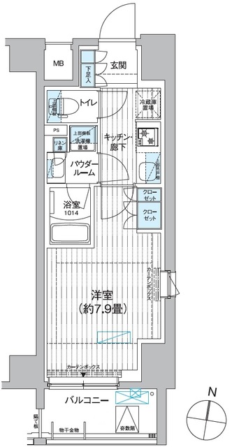 プレミアムフラットひばりヶ丘駅前の間取図