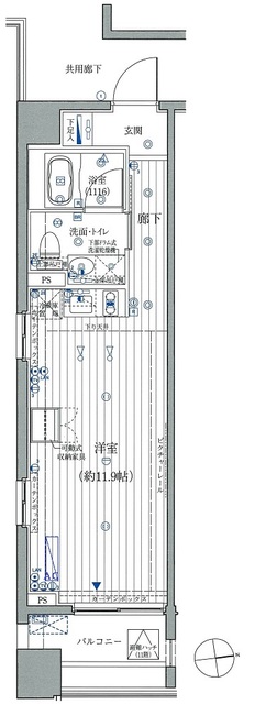 コスモグラシア芝大門の間取図
