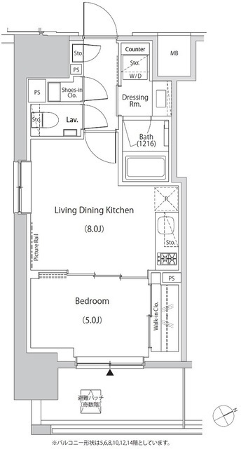ザ・パークハビオ目白タワーの間取図