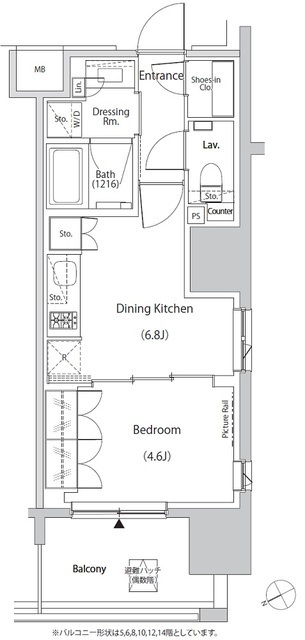 ザ・パークハビオ目白タワーの間取図