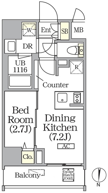 ボアビスタ上野御徒町の間取図