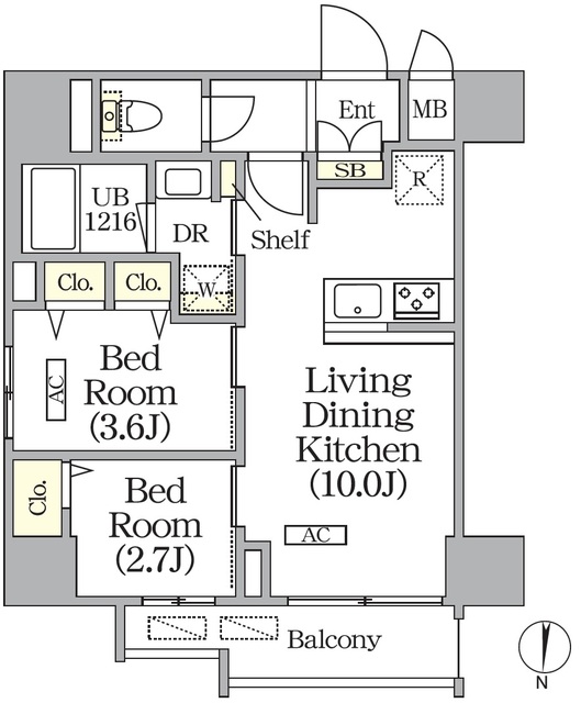 ボアビスタ上野御徒町の間取図