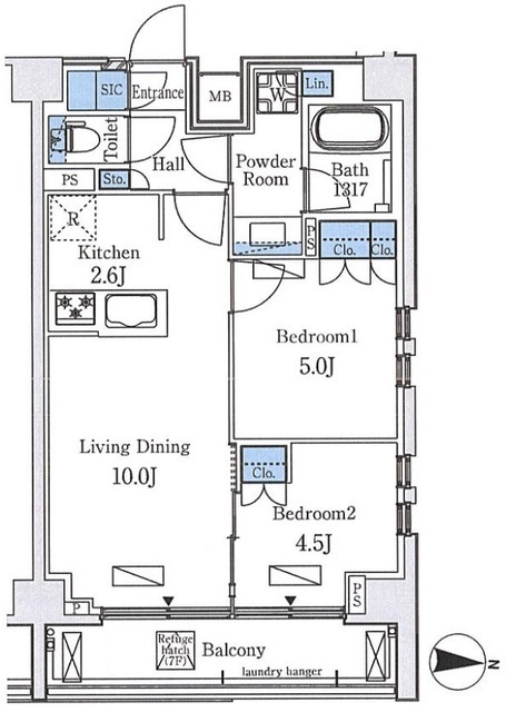 アクアレジデンス錦糸町の間取図