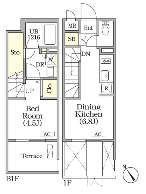 ユーレジデンス目黒東山の間取図