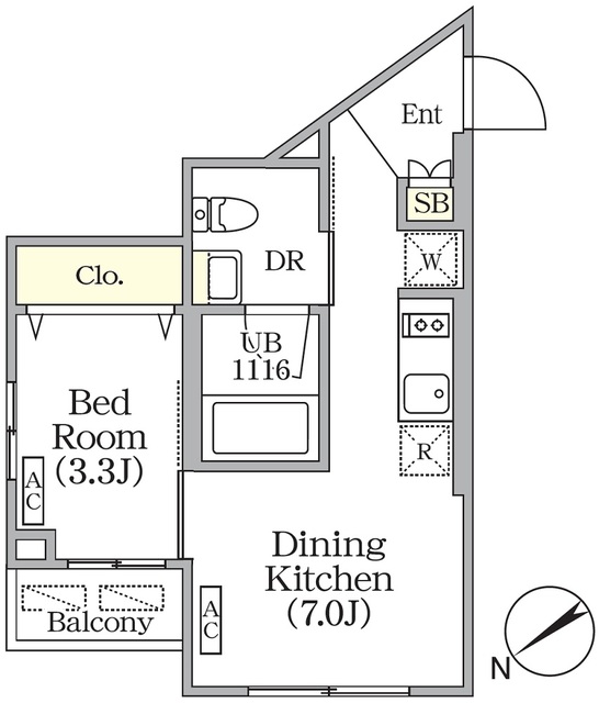 ユーレジデンス目黒東山の間取図