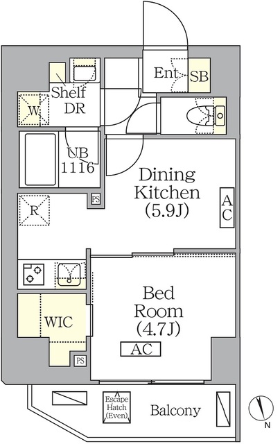 ＢＲＩＣＫ　ＲＥＳＩＤＥＮＣＥ　南青山の間取図