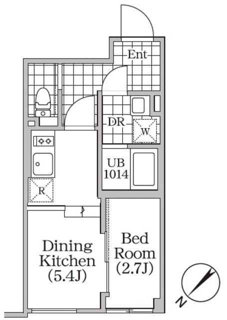 ＢＲＩＣＫ　ＲＥＳＩＤＥＮＣＥ　目黒本町の間取図