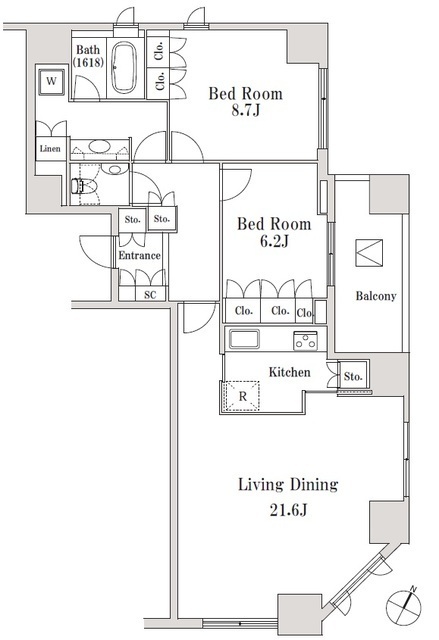 ＬａＳａｎｔｅ一番町の間取図