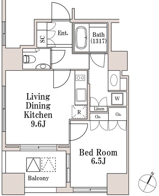ＬａＳａｎｔｅ一番町の間取図