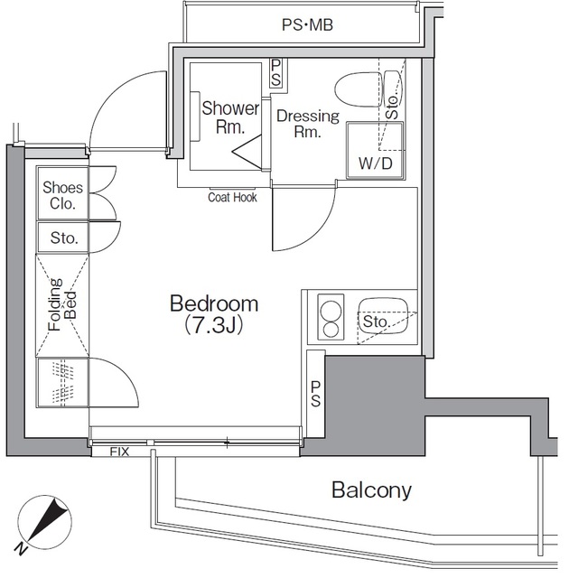 ザ・パークハビオＳＯＨＯ横浜関内の間取図