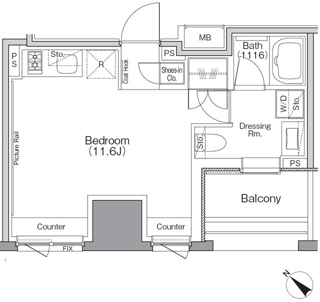ザ・パークハビオＳＯＨＯ横浜関内の間取図