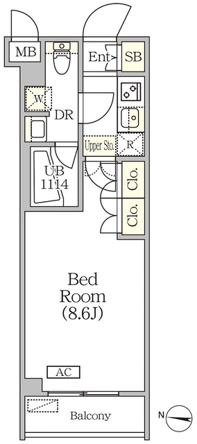 アジールコート方南町テラスの間取図