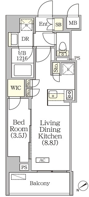 ＯＲＳＵＳ清澄白河リバーフロントの間取図