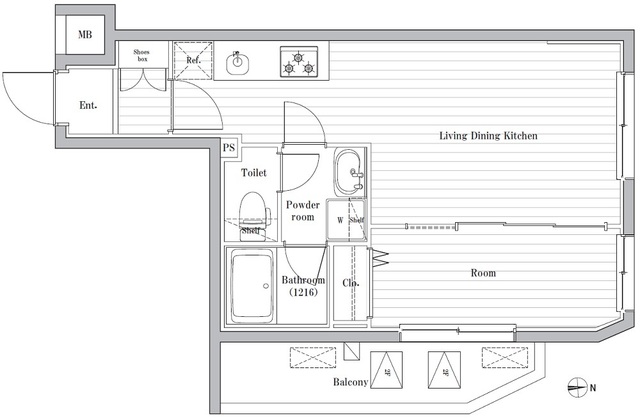 四谷三丁目ステーションレジデンスの間取図