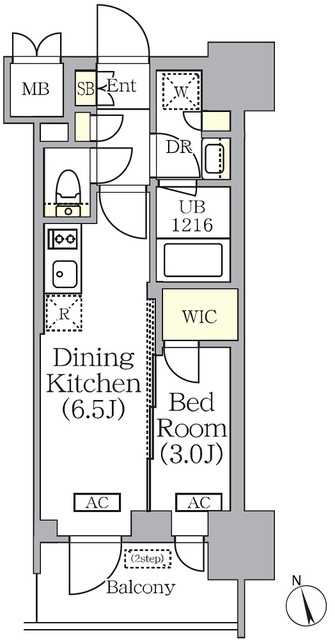 プライムガーデン銀座八丁堀の間取図