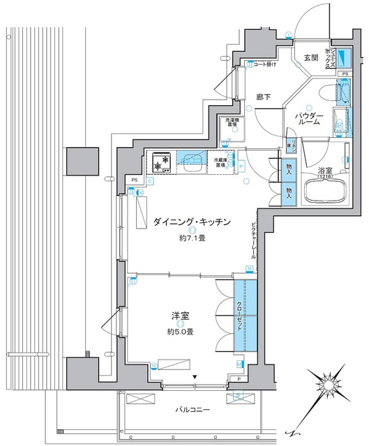 ルフォンプログレ中野富士見町の間取図