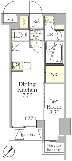 アジールコート池尻大橋の間取図