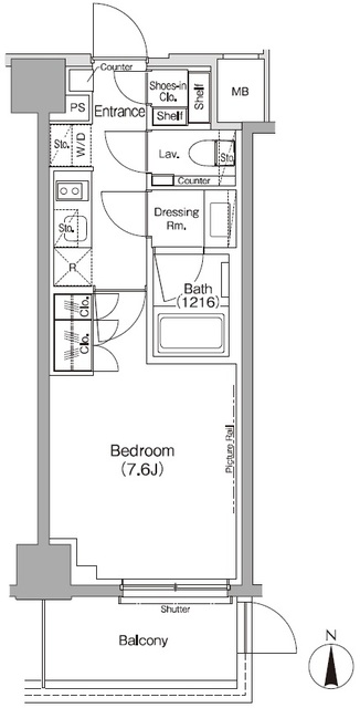 ザ・パークハビオ三軒茶屋の間取図