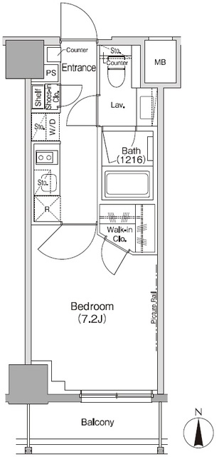 ザ・パークハビオ三軒茶屋の間取図