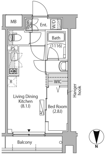 中野新橋レジデンスの間取図