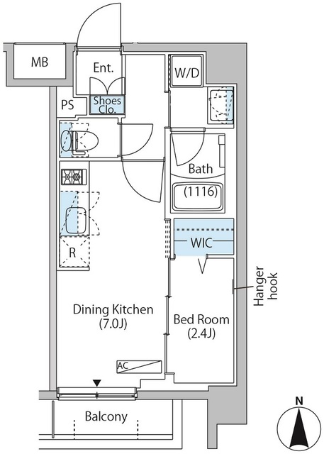 中野新橋レジデンスの間取図