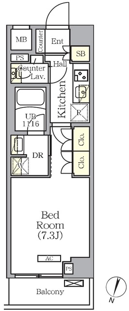ＡＲＫＭＡＲＫ世田谷砧の間取図