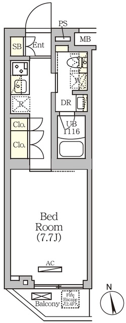 ＡＲＫＭＡＲＫ南品川の間取図