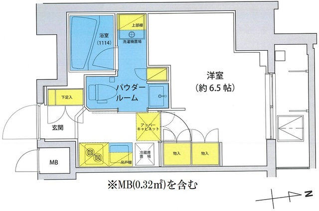 アジールコート北品川の間取図