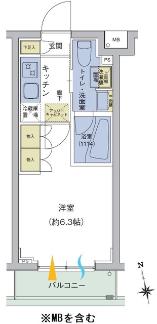 アジールコート品川中延の間取図