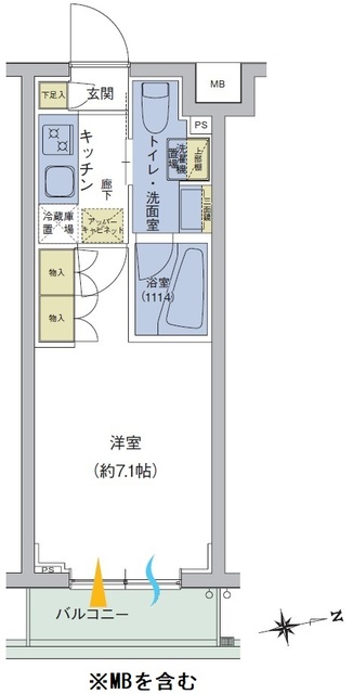 アジールコート品川中延の間取図