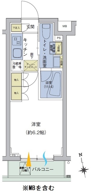 アジールコート品川中延の間取図