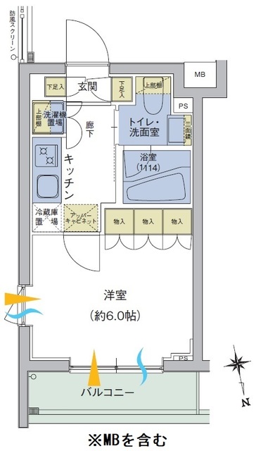 アジールコート品川中延の間取図
