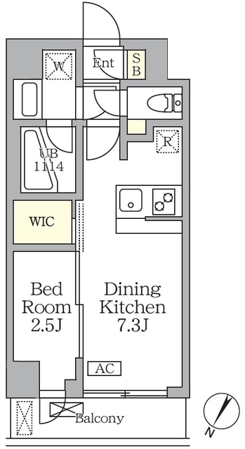 アジールコート三宿テラスの間取図