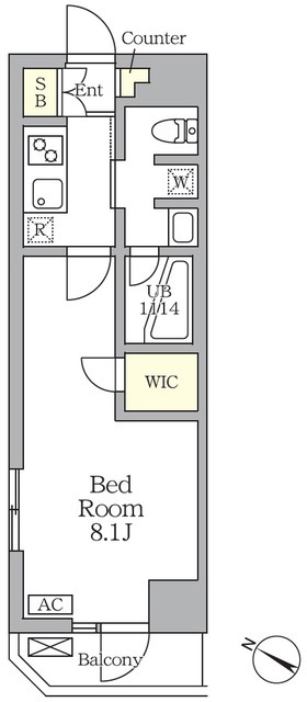 アジールコート三宿テラスの間取図