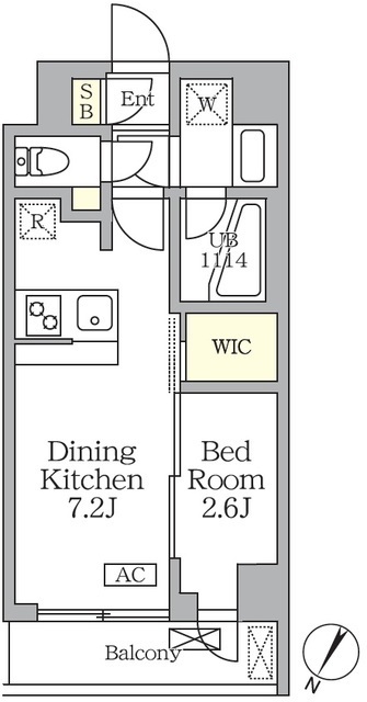 アジールコート三宿テラスの間取図