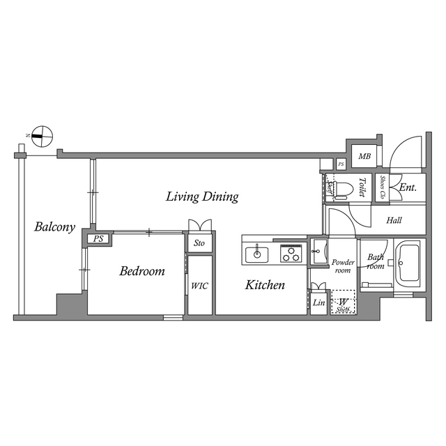 ＭＦＰＲコート菊川の間取図