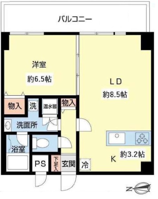 パティオ落合の間取図