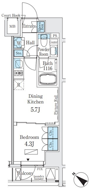 ベルトロワ人形町の間取図