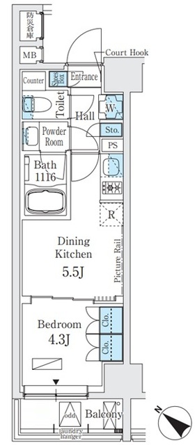 ベルトロワ人形町の間取図