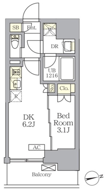 ザ・ライオンズフォーシア文京湯島の間取図