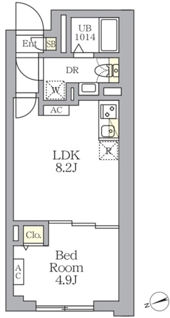 ＳＯＬＡＳＩＡ　ｒｅｓｉｄｅｎｃｅ荻窪の間取図