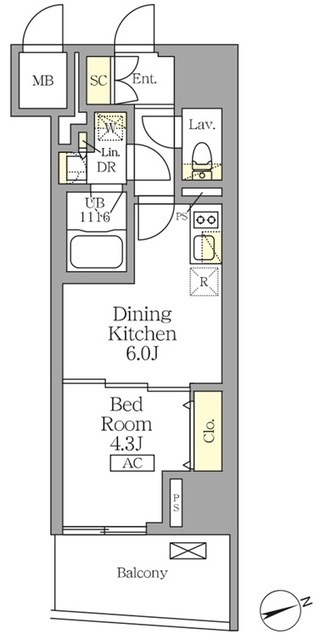 テラス北千住の間取図