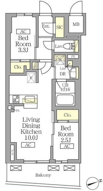 テラス北千住の間取図