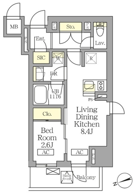 テラス北千住の間取図