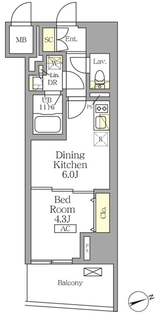 テラス北千住の間取図