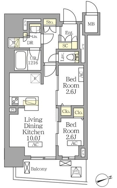 テラス北千住の間取図
