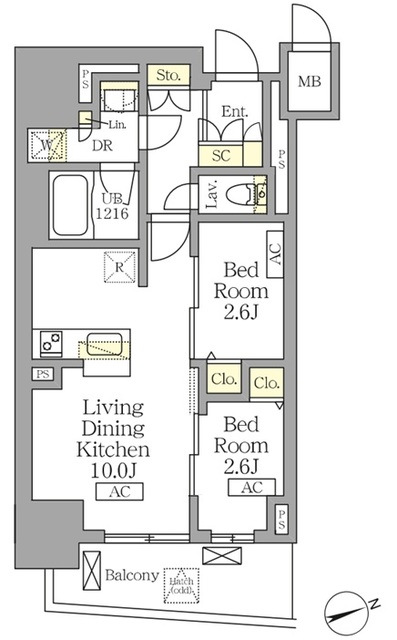 テラス北千住の間取図