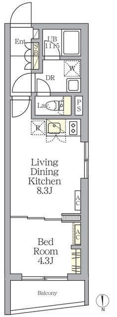 ＴＫＳ中野新橋の間取図