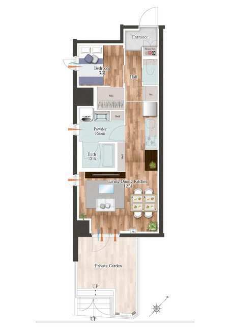 デュオフラッツ板橋大山の間取図